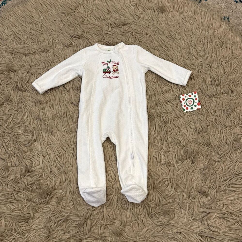 Little Me First Christmas pajamas size 9m